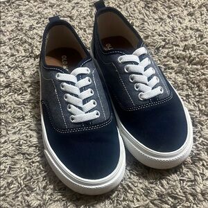 Old Navy Blue and White Canvas Sneakers Casual Style